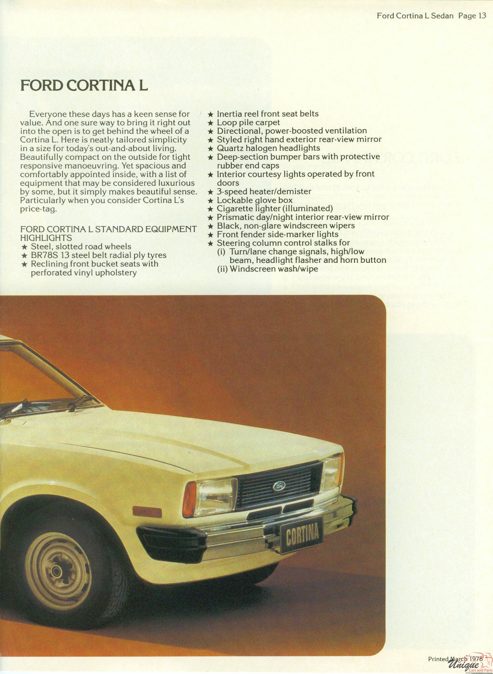 1978 Ford Australia Model Range Brochure Page 41
